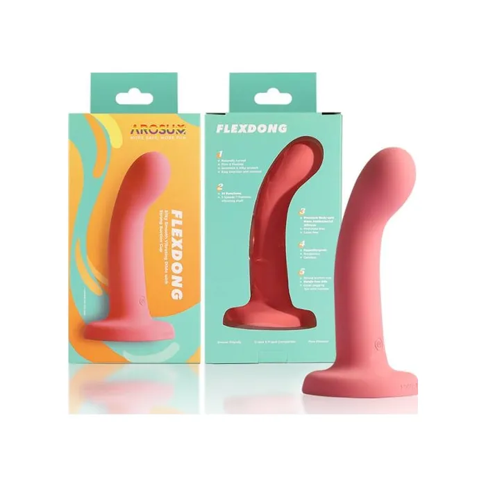 Female Sex Toys Arosum Arosum FlexDong Vibrating Strapon Dildo