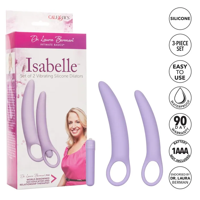 Female Sex Toys Dr Laura Berman Isabelle Set of 2 Vibrating Silicone Dilators CalExotics Female Sex Toys Dr Laura Berman Isabelle Set of 2 Vibrating Silicone Dilators CalExotics