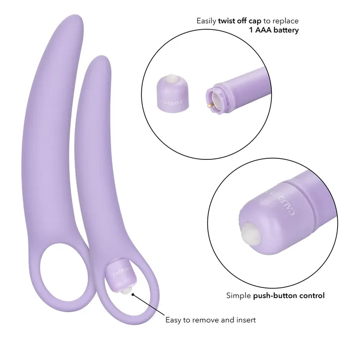 Female Sex Toys Dr Laura Berman Isabelle Set of 2 Vibrating Silicone Dilators CalExotics Female Sex Toys Dr Laura Berman Isabelle Set of 2 Vibrating Silicone Dilators CalExotics