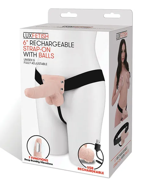 Female Sex Toys Electric Eel INC Lux Fetish 6 Rechargeable Strap On Wballs Female Sex Toys Electric Eel INC Lux Fetish 6 Rechargeable Strap On Wballs