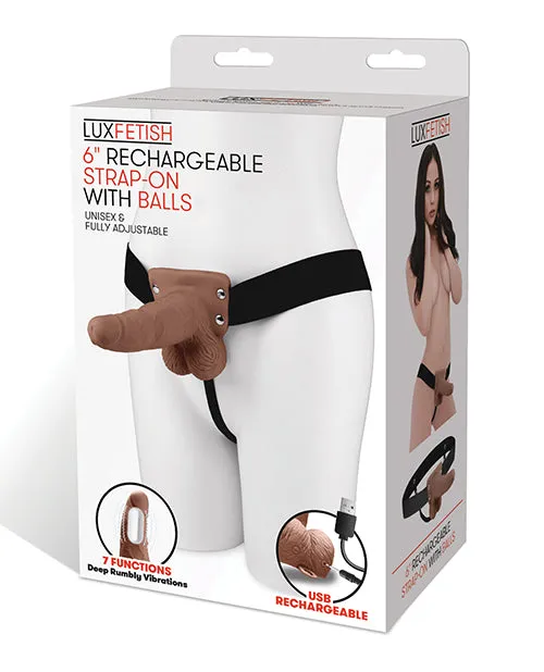 Female Sex Toys Electric Eel INC Lux Fetish 6 Rechargeable Strap On Wballs