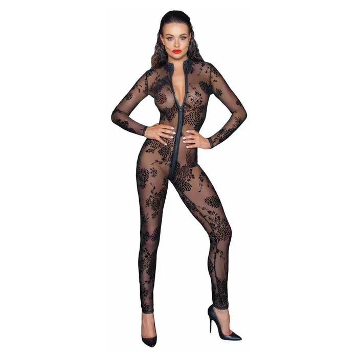 Female Sex Toys Noir Handmade Long Tulle Overall with 3Way Zipper Noir Handmade