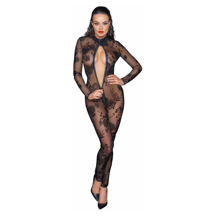 Female Sex Toys Noir Handmade Long Tulle Overall with 3Way Zipper Noir Handmade