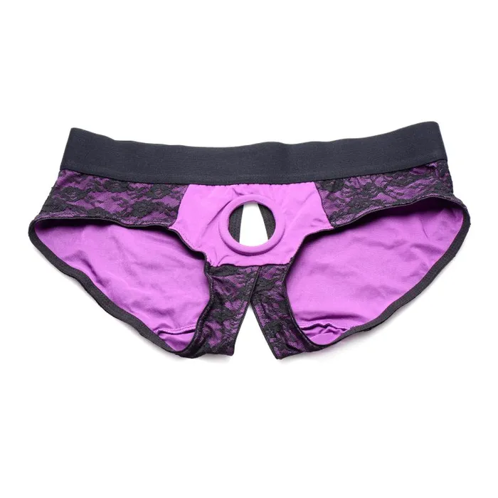 Female Sex Toys Strap U Strap U Lace Envy Panty Harness LXL Purple