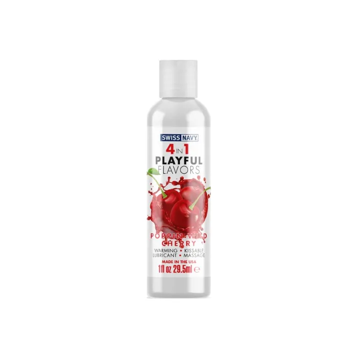 Female Sex Toys Swiss Navy Swiss Navy Playful Flavours 4 In 1 Poppin Wild Cherry 295ml