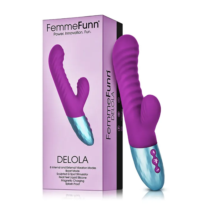 FemmeFunns Delola Dual Stimulating GSpot Vibe Vvole Vibrators