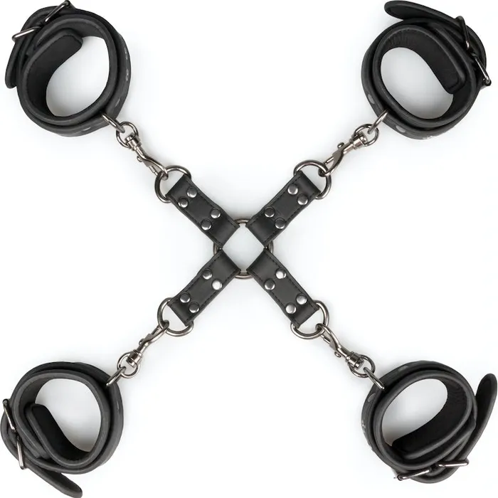 Fetish Collection Couples Fetish Collection Hogtie With Hand and Ankle Cuffs Black