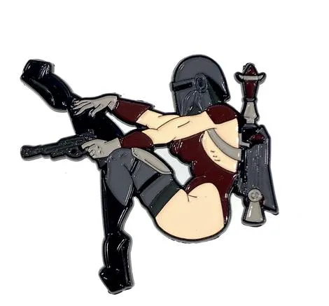 Geeky and Kinky Miss Mando Fett Pin Geeky Kinky Vibrators