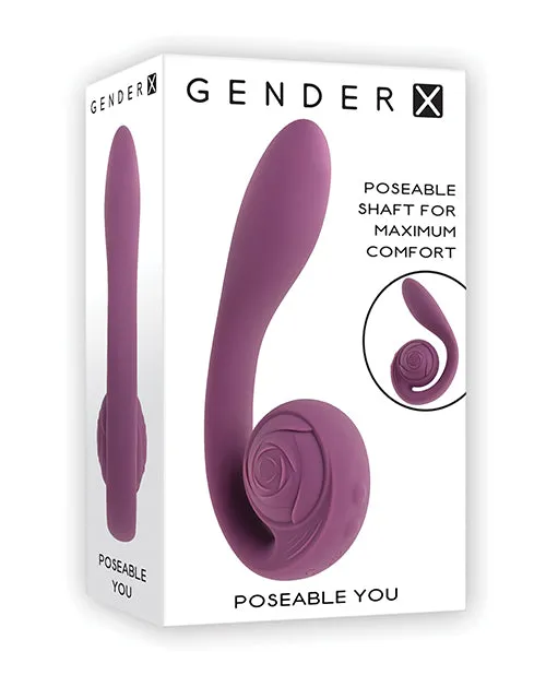 Gender X Poseable You Purple Evolved Novelties INC Vibrators
