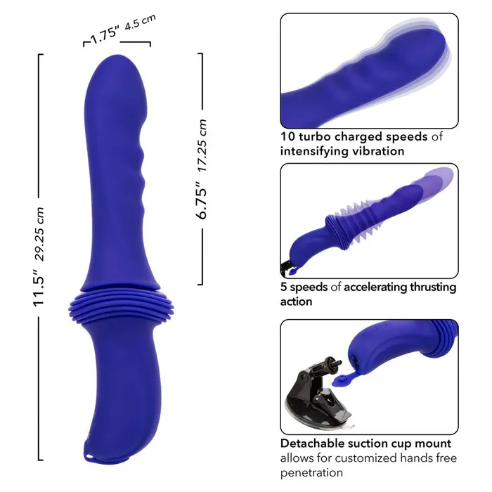 iloveexcitement Female Sex Toys CalExotics Overdrive Remote Control Sex Machine Ridged Thruster