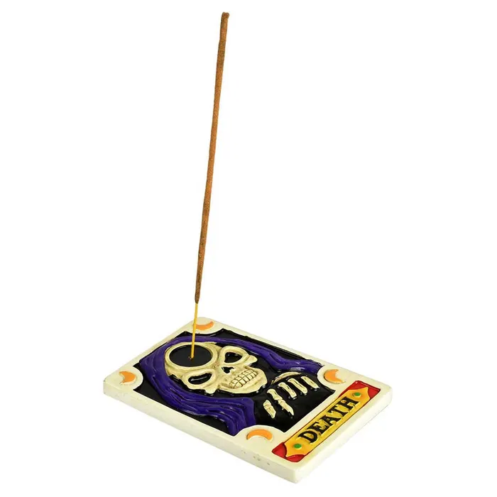 iloveexcitement Vibrators Death Tarot Card 5 Polyresin Incense Burner