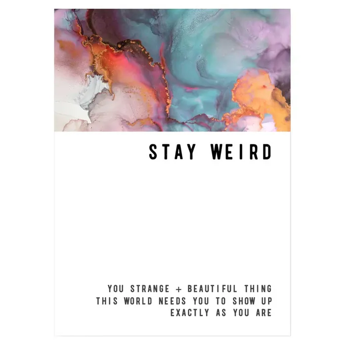 iloveexcitement Vibrators Warm Human Stay Weird Greeting Card