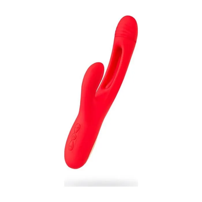JOS Patti Moving Tongue Rabbit Vibrator Red JOS Vibrators