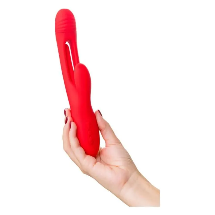 JOS Patti Moving Tongue Rabbit Vibrator Red JOS Vibrators