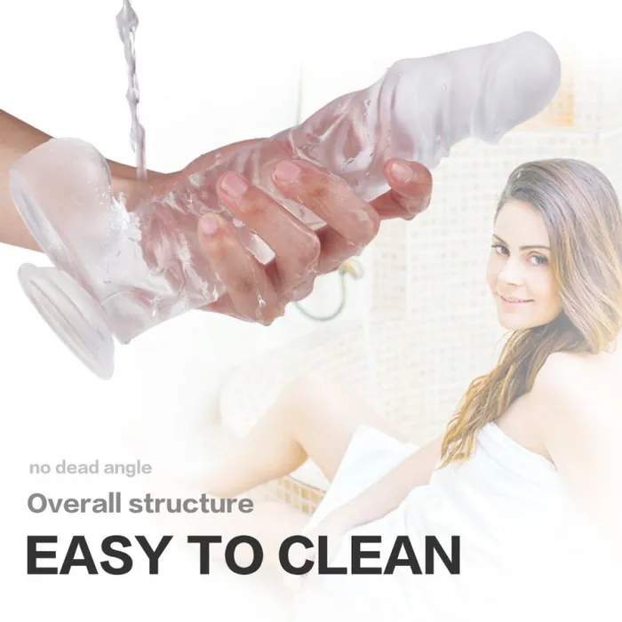 Kennard Dong with Balls Clear Large 25cm length SHande Dildos