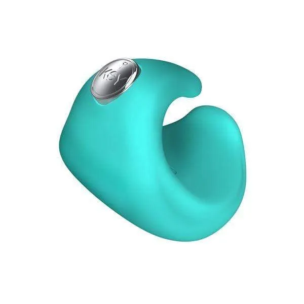 Key by Jopen Pyxis Silicone Finger Massager Vibrator Blue Jopen Vibrators