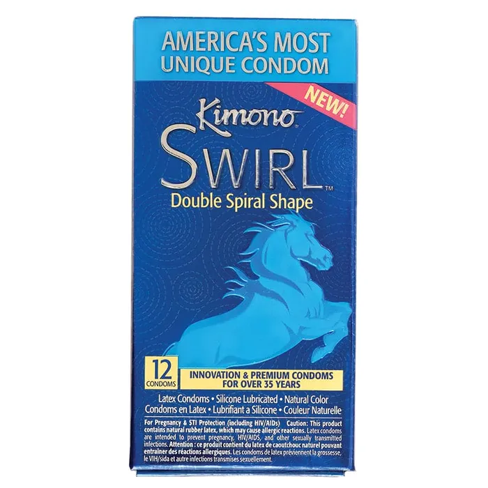 Kimono Swirl Condoms Mayer Labs Vibrators