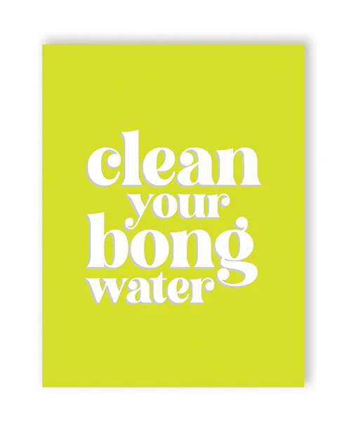 Kush Kards LLC Vibrators Bong Water 420 Greeting Card