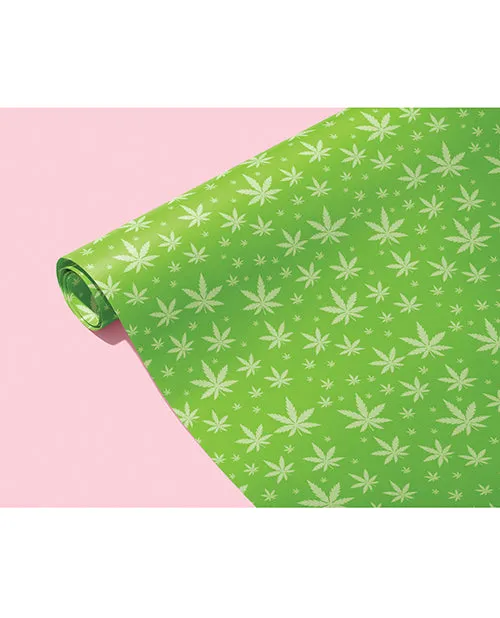 Kush Kards LLC Vibrators Green Pot Leaf Wrapping Paper