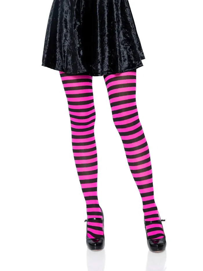 Leg Avenue Nylon Striped Tights Leg Avenue Vibrators