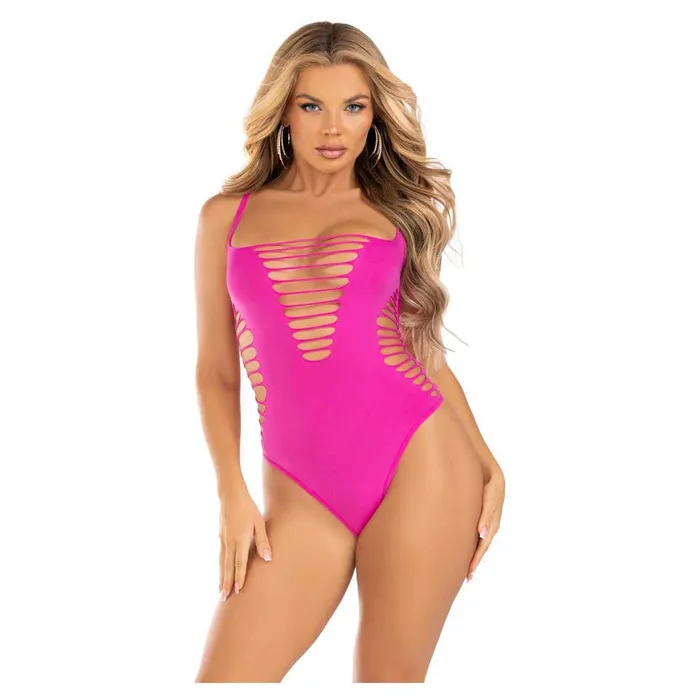 Leg Avenue Reckless Behavior Thong Bodysuit iloveexcitement Teddies And Bodies