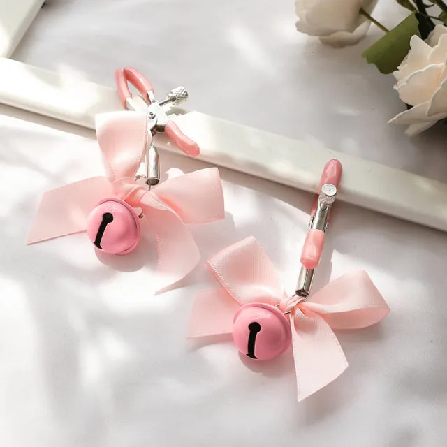 Lets Stay In Co Vibrators Bow and Bell Nipple Clamps
