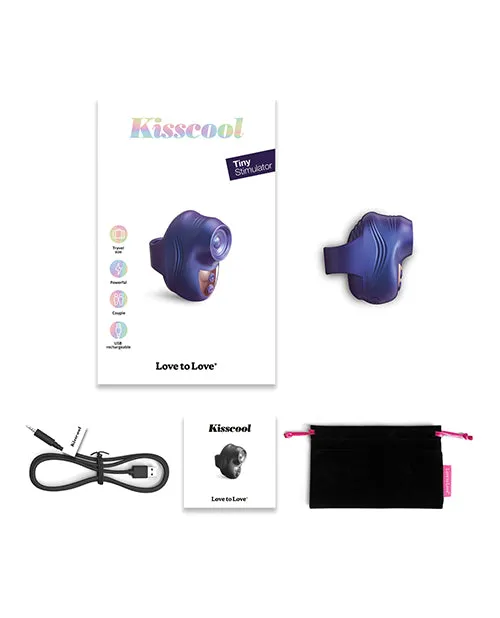 Lovely Planet Vibrators Love to Love Kisscool Tapping Finger Vibe Midnight Indigo
