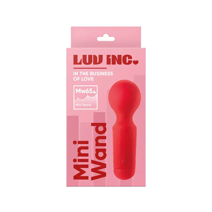 Luv Inc Vibrators Luv Inc Mini Wand Red Luv Inc Vibrators Luv Inc Mini Wand Red
