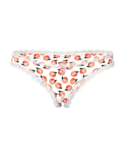 Magic Moments Intl Vibrators Sweet Treats Crotchless Boy Short wWicked Sensual Care Peach Lube White QN