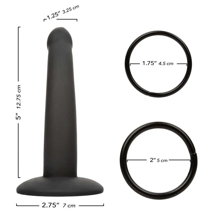 Male Sex Toys CalExotics Onyxxx Thigh Strap with Silicone Probe iloveexcitement