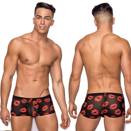 Male Sex Toys comme Male Power Kiss Me Mini Short Sheer Lips XL