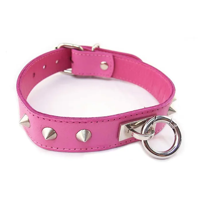 Male Sex Toys iloveexcitement Rouge Leather ORing Studded Collar