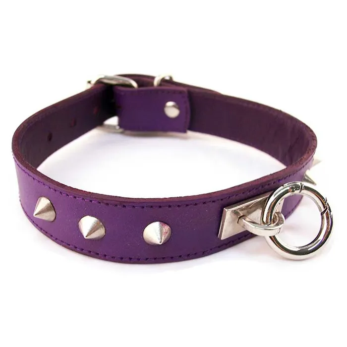 Male Sex Toys iloveexcitement Rouge Leather ORing Studded Collar