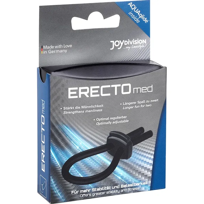Male Sex Toys JOYDIVISION ERECTOmed Adjustable Cock Ring Black