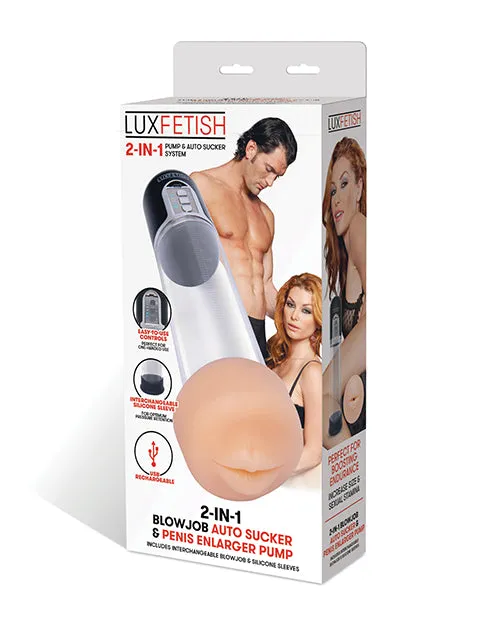 Male Sex Toys Lux Fetish 2in1 Blowjob Sucker Penis Enlarger Pump Electric Eel INC Male Sex Toys Lux Fetish 2in1 Blowjob Sucker Penis Enlarger Pump Electric Eel INC