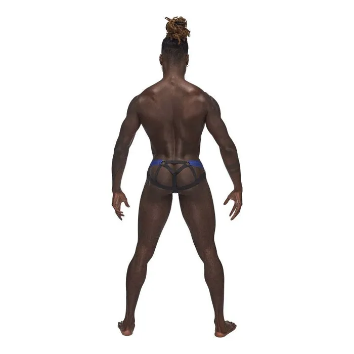 Male Sex Toys Male Power Male Power Sexagon Strappy Ring Jock Blue