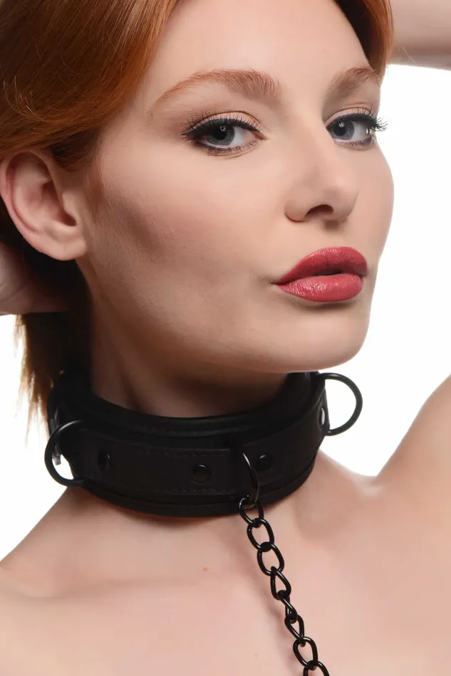 Master Series Collared Temptress Collar with Nipple Clamps iloveexcitement Male Sex Toys