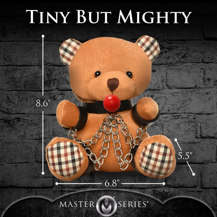 Master Series Gagged Bondage Teddy Bear XR Brands Couples