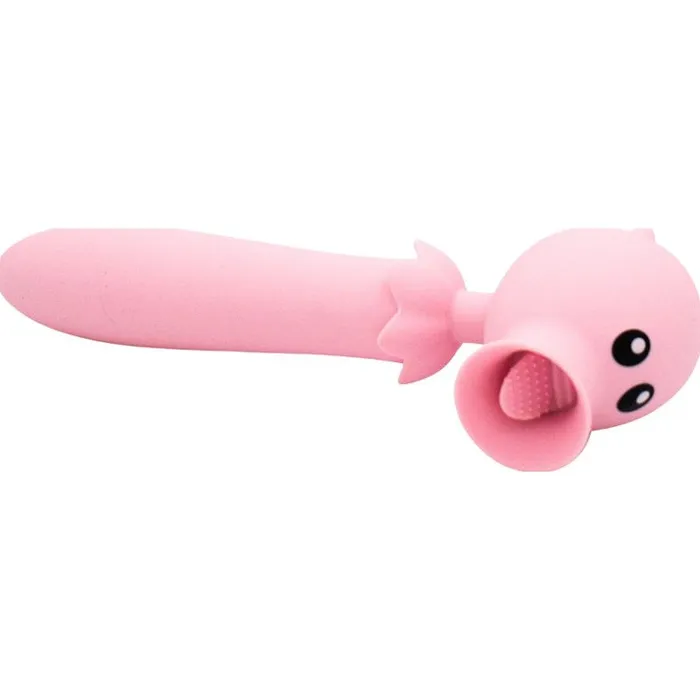Natalies Toy Box Vibrators Natalies Toy Box Lick N Stick Clit Flicker GSpot Vibrator Pink