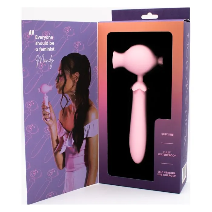 Natalies Toy Box Vibrators Natalies Toy Box Lick N Stick Clit Flicker GSpot Vibrator Pink