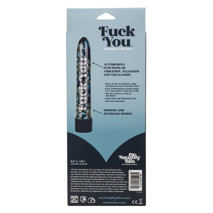 Naughty Bits Fuck You Personal Vibrator CalExotics Female Sex Toys
