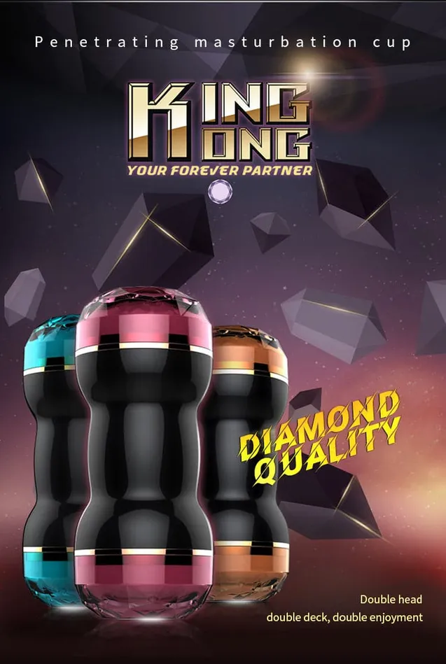 Onion Toy Dildos Dual Head Double Tunnel Options Masturbation Cup