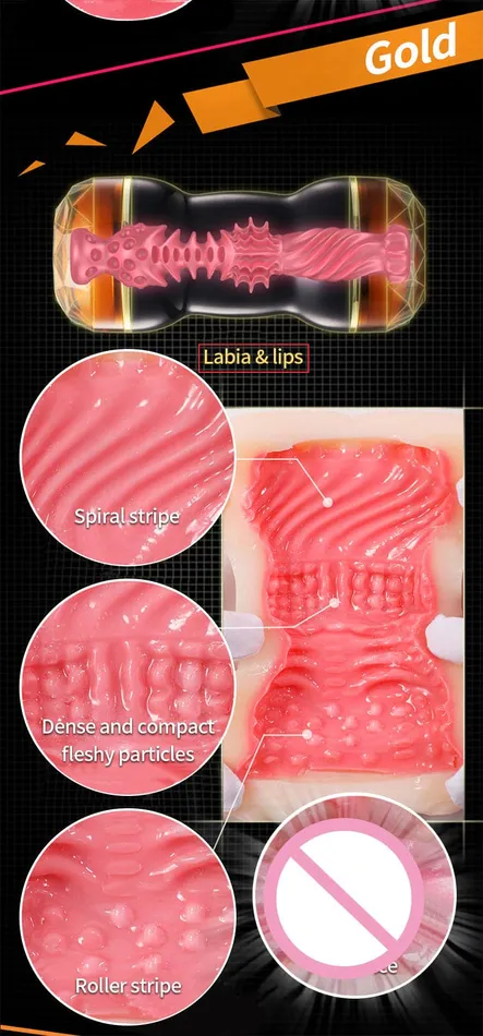 Onion Toy Dildos Dual Head Double Tunnel Options Masturbation Cup