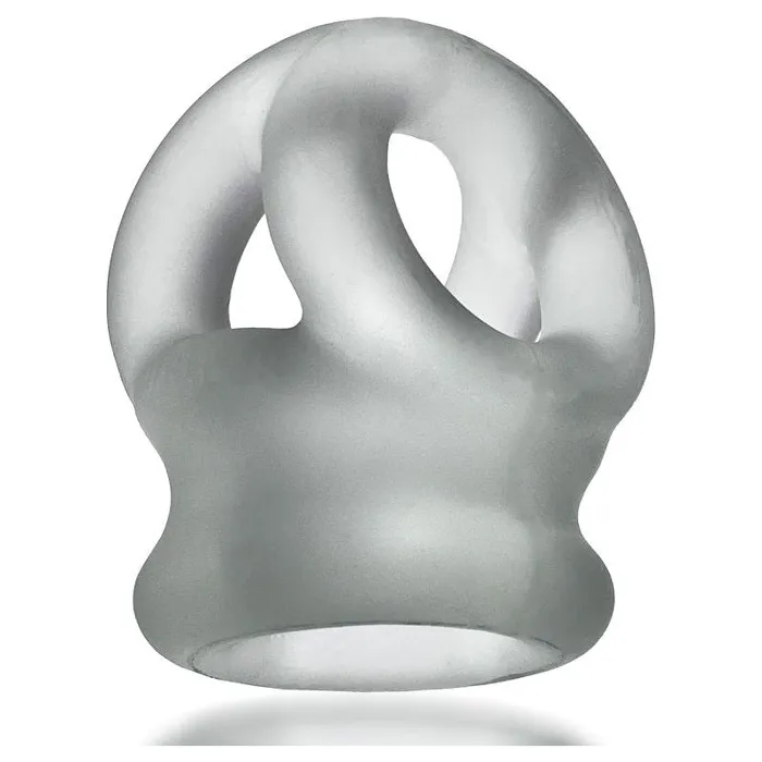 OxBalls Dildos Tri Squeeze Cocksling Ballstretcher Clear Ice