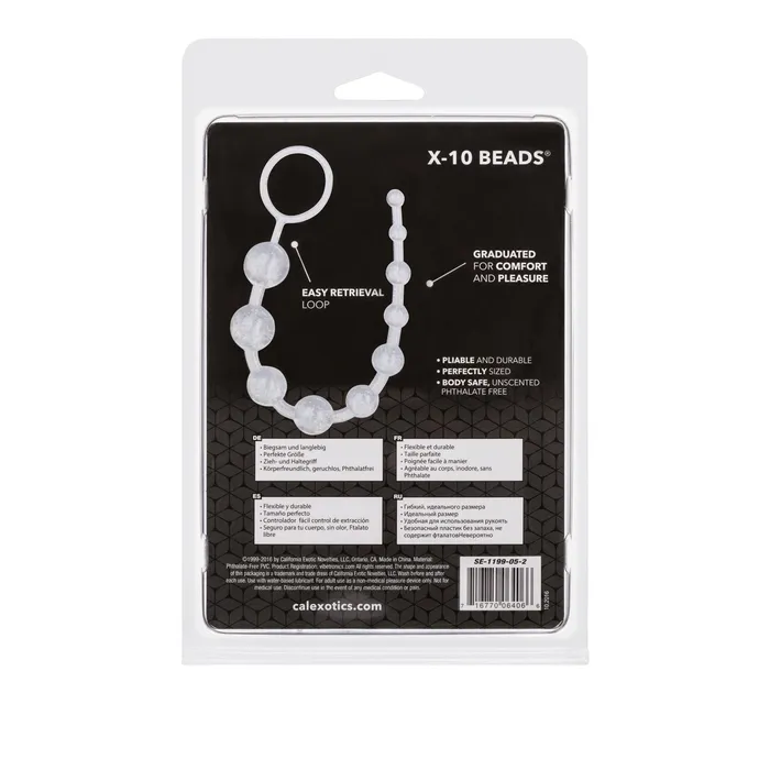 Platinum X10 Beads CalExotics Male Sex Toys Platinum X10 Beads CalExotics Male Sex Toys