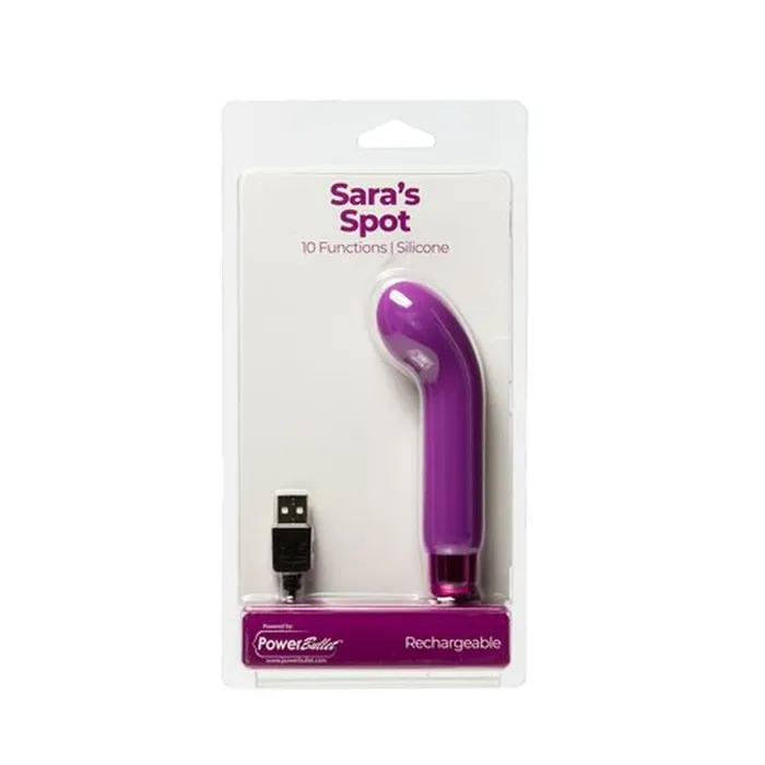 PowerBullet PowerBullet Saras Spot GSpot Vibrator Purple Vibrators