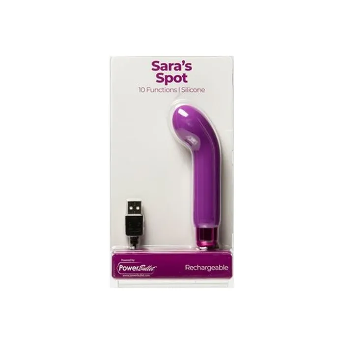 PowerBullet PowerBullet Saras Spot GSpot Vibrator Purple Vibrators