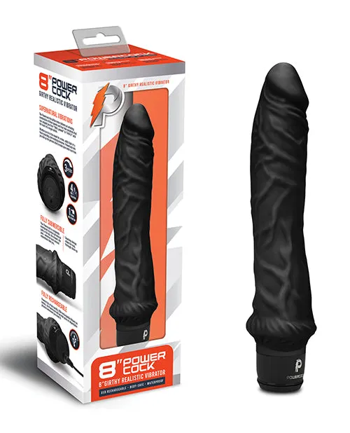 Powercocks 8 Girthy Realistic Vibrator Electric Eel INC Female Sex Toys