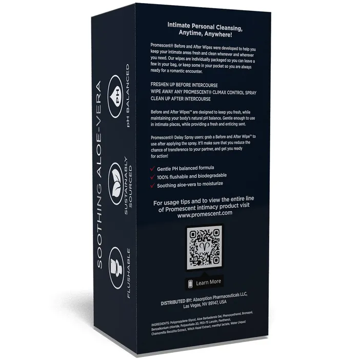 Promescent Before After Wipes 40ct Promescent Vibrators