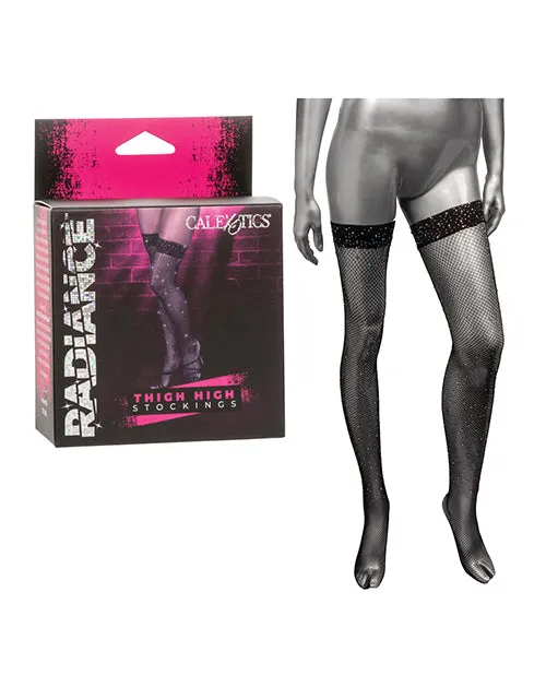 Radiance Thigh High Stockings Black California Exotic Novelties Anal